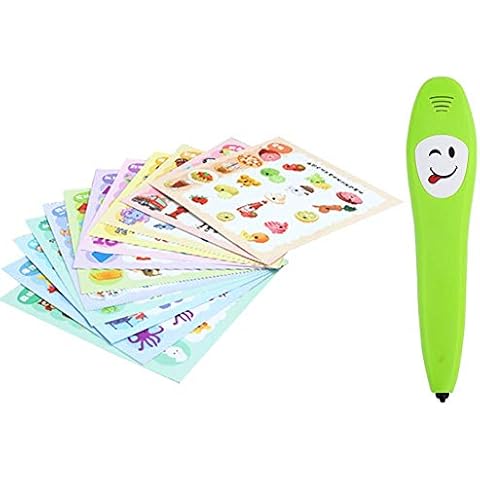 Kids Voice Learning Book & Smart Logic Reading Pen, Fun Educational Toy for Toddlers Early Child Development Toy Parent Child Interactive Learn Activity Sound Book Cover