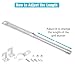 GRISUN Adjustable Grill Burner Tube 30.5-44.5CM for Charbroil, Outback, CosmoGrill, Napoleon, Uniflame – Universal Spare Parts (4 Pack)​