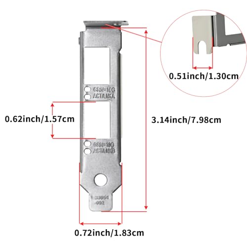 Soporte Bajo Perfil Compatible con Intel X520-SR2 y Otros miniatura 2