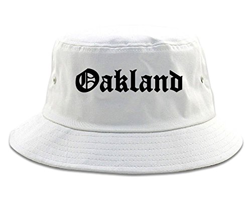 Kings Of NY Oakland City California Cali CA Bucket Hat White