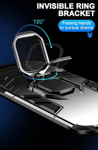 Image of Spazy Case Poco M6 5G / C65 5G / Redmi 13C 4G / 13C 5G Back Cover | Dual Layer Armor Defender Full Body Protective + PC Hybrid Kickstand Back Case for Poco M6 5G / C65 5G / Redmi 13C 4G / 13C 5G