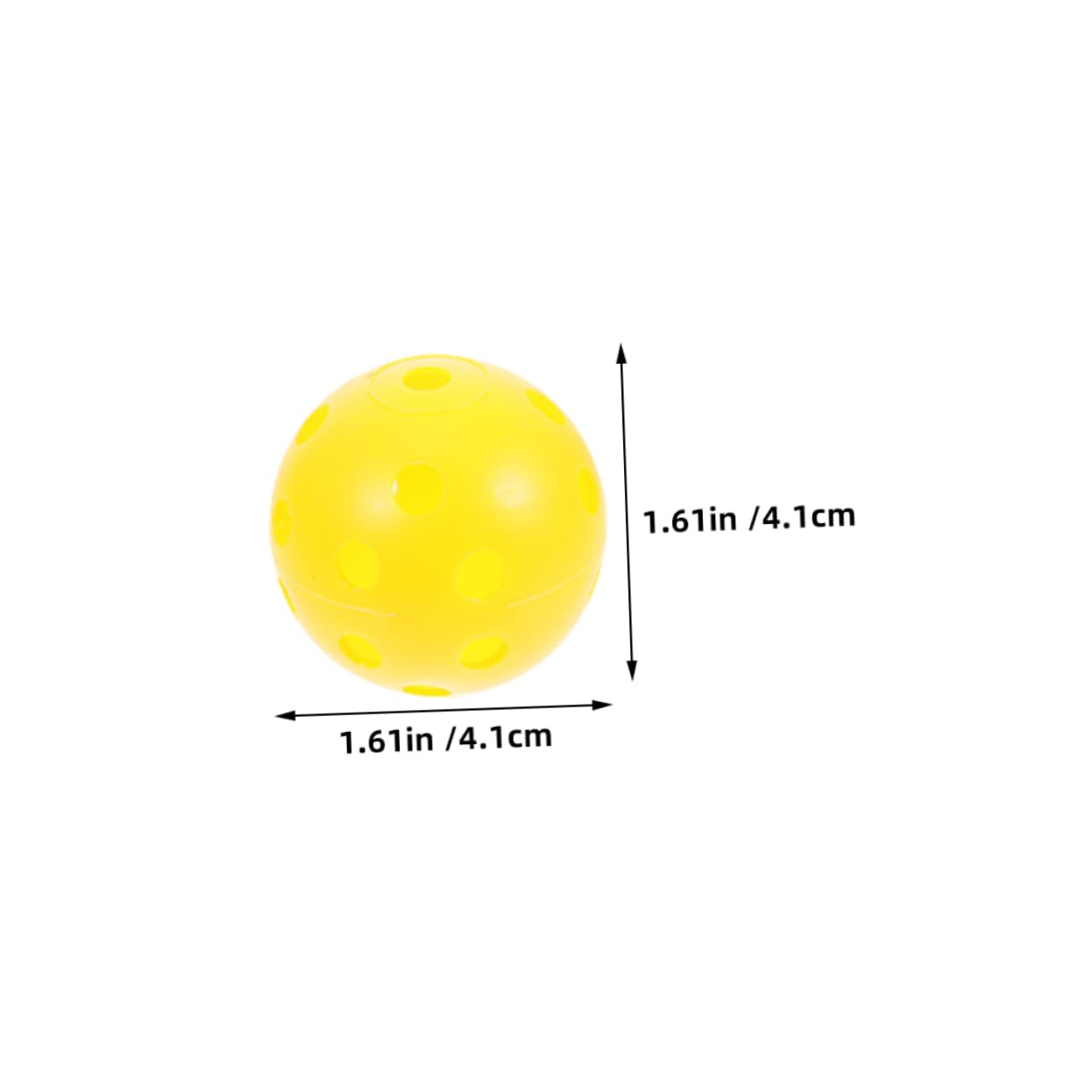 BESPORTBLE Multi-Function Holes 6 Pcs Plastic Practice Balls for Daily Use Ideal for All Ages
