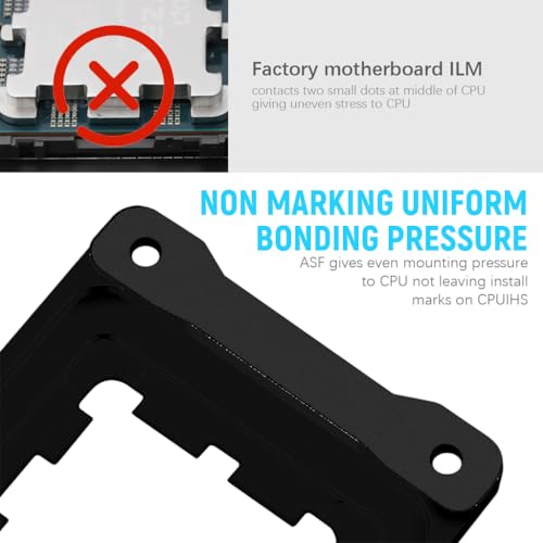 Image of ZORBES Aluminum Integrated CPU Holder for AMD AM5 ASF CPU Anti-Bending Contact Frame with 4Pcs Screws & 1x Screwdriver, 69x53x5mm