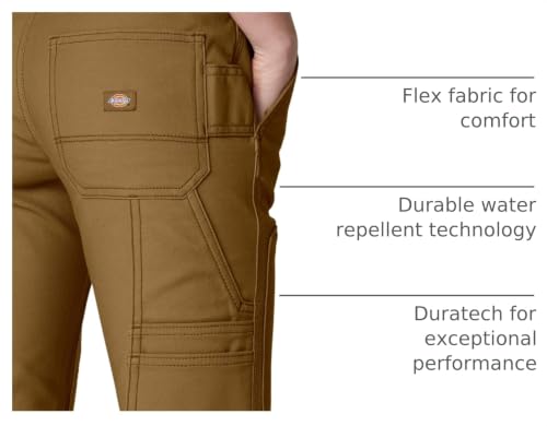 Women's Flex DuraTech Straight Fit Pants, Brown Duck, 6 RG - image 4