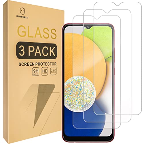 Mr.Shield [3-Pack] Designed For Samsung Galaxy A03 [Tempered Glass] [Japan Glass with 9H Hardness...