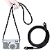 VKO Cinghia per fotocamera elegante da 120 cm in nylon corda da arrampicata per fotocamera Micro singola DSLR SLR Mirrorless Camera (nero)