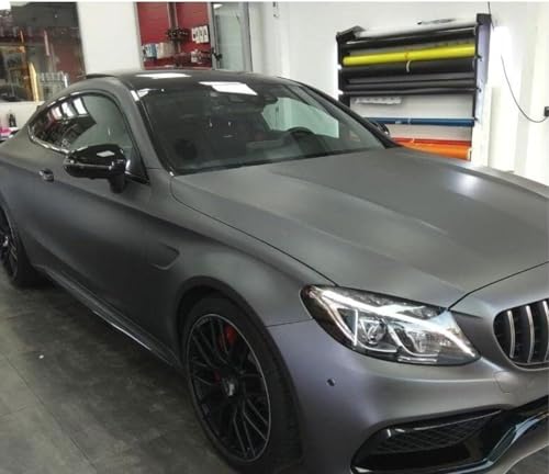 Image of Gun Grey Metallic Matte Car wrap Vinyl Wrap Roll for car & Motorbikes with Air Release Technology. (24 x 180 inch, Gun Grey Metallic)