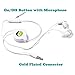Hi-Fi Sound Retractable White Headset Earphones Dual Earbuds Mic for iPad - iPod - iPhone 6 6S Plus 5S - Samsung Galaxy Note8 Note 9, S8 S9 Plus S7, S6, Edge, S5 - LG G3 G4 G5 G6 G7 - All 3.5mm Phones