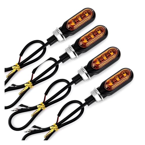 に適合する 盗賊 600 バイクアクセサリー ウィンカーランプ フローティングランプ 方向指示灯(Yellow-4PIECES)