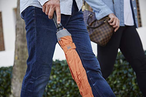 Weatherman Umbrella - Stick Umbrella - Windproof Umbrella Resists Up To 55 Mph Winds (Black) #TOP5