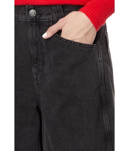 Madewell Women's Black Denim Culotte in Jonston Wash3