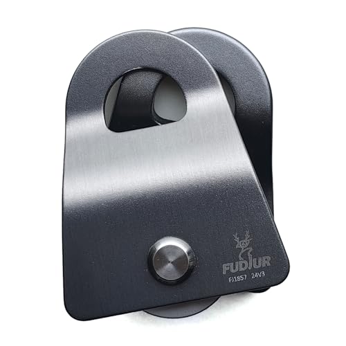 Zipline Pulley 22KN(4945LBS) Climbing Single Sheave CE UIAA Certified Tree Work Zip Line Rock Climbing Rigging and Arborist Gear