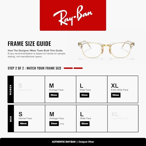 Image of Ray-Ban RX5154 Clubmaster Square Eyeglasses for Men for Women