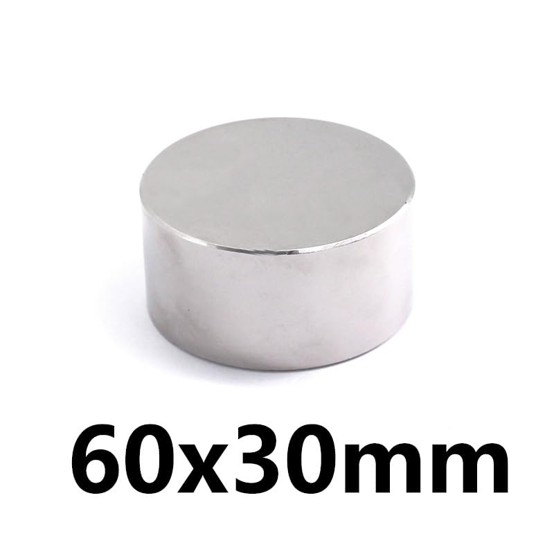1/2pcs 60x30mm Big Round Super 60 * 30mm Magnetic Permanent Neodymium Magnet