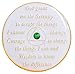 Sobriety Chip AA 10th Step Fern Green Crystallized Bling White Triplate (33 Year)
