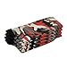 SyXIOP Camouflage Red Fashion men's crew socks running breathable wicking mens crew socks (2-Pair)