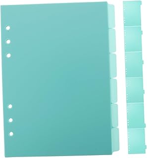 VILLCASE 12Pçs Clipes De Fichário Bloco De Notas Divisórias Para Marcadores De Página De Fichário Abas Coloridas Divisores Estéticos Índice De Etiquetas Classificadas Abas De Bloco