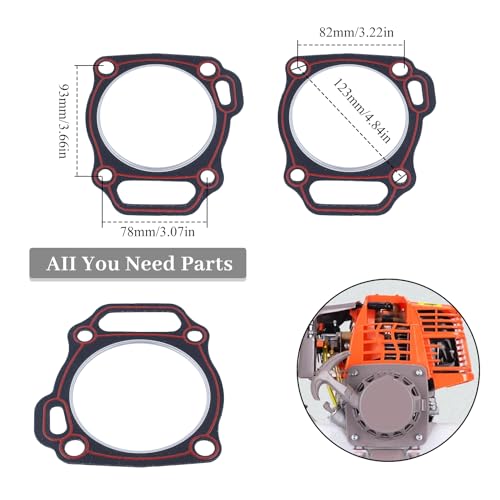 Image of 2Pcs /lot 88mm Cylinder Head Gasket for Honda GX390 GX 390 188F 13hp 5KW Petrol Generator Small Engine Parts