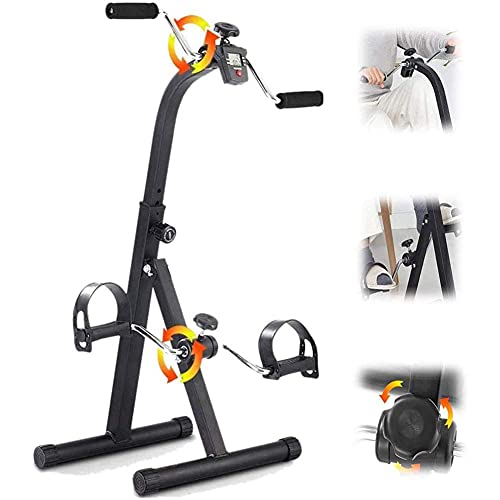 Ejercitador de piernas plegable con resistencia ajustable y pantalla LCD miniatura 4
