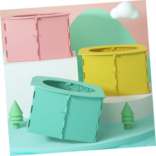Toilettes pliables bébé ORFOFE pot de voyage vert en plastique PP