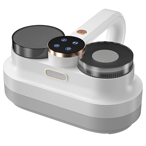 Tressify Aspiradora de mano, limpiador de cama de alta potencia de 130 W, carga rápida tipo C, succión fuerte de 9000 Pa, material ABS, con taza de polvo y filtro de aire para el hogar
