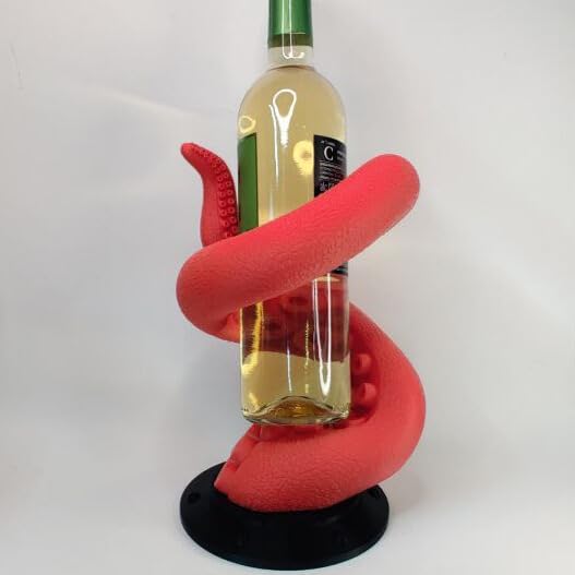 Genérico Soporte para Botellas de Vino con Forma de Tentáculo