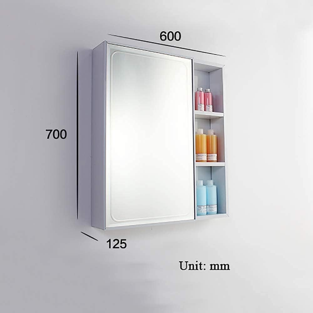 Bathroom Wall Mounted Cabinet 23.6"X27.5"X4.9" Bathroom Wall Cabinet with Decorative ed Mirror Door,Multi-Function Storage Cabinet Toilet Bathroom Spacesaver (T07)