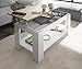 Mesa de Centro Elevable Modelo Zenit, Mesita Mueble Salon Comedor, Blanco Artik...
