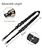 CVLIFE Two Points Sling with Length Adjuster Traditional Sling with Metal Hook for Outdoors Black