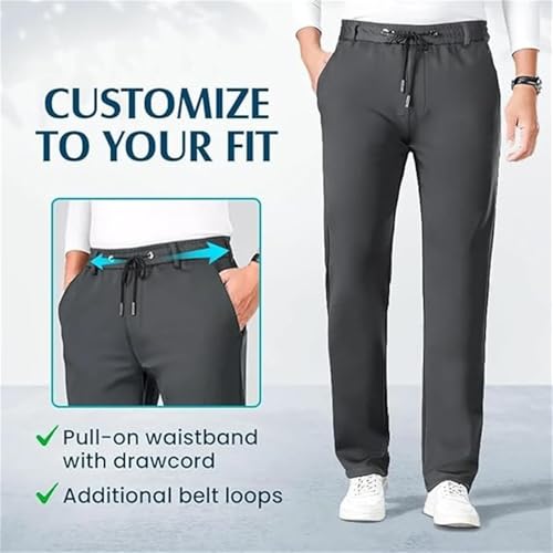 Airflexion Pants, AirFlexion - Pull On Ice Silk Comfort Everyday Pants, Silky-Soft Breathable Non-Deform2