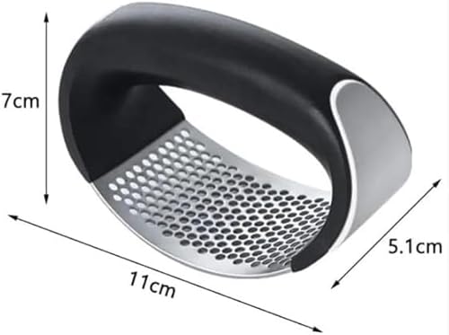 Amassador Triturador de Alho Manual em Aço Inox, 10cm, para Cozinha
