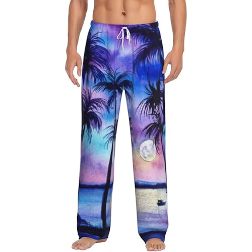 Pantalon de pyjama en flanelle homme vêtement d'intérieur élégant aux finitions soignées