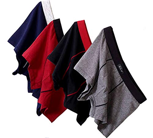 Infinitely Great Home Decor Center Pack van 4 Mens Ademend Boxers Shorts Onderbroek Slips Ondergoed Volwassenen Katoen Slips