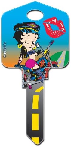 Betty Boop Biker Kwikset KW1 House Key