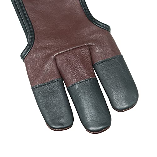 Archerymax Leather Shooting Glove 3 Finger Archery Glove #TOP4