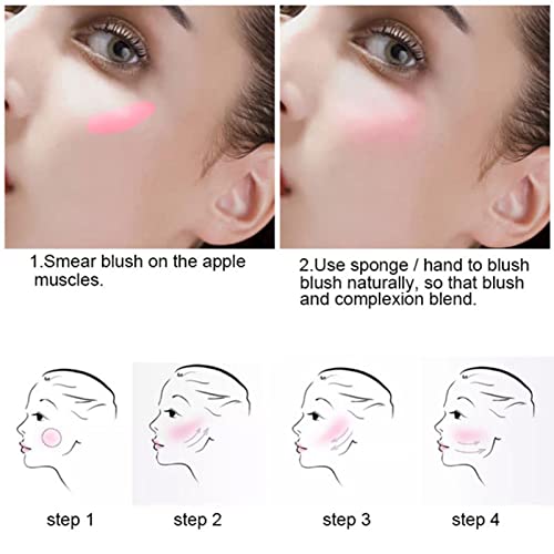 Kwolykim 5 Colors Blush Sticks For Cheeks And Lips, Professional Makeup Blush, Cream Blush, Highlighter&Trimming Rouge Pen #TOP3