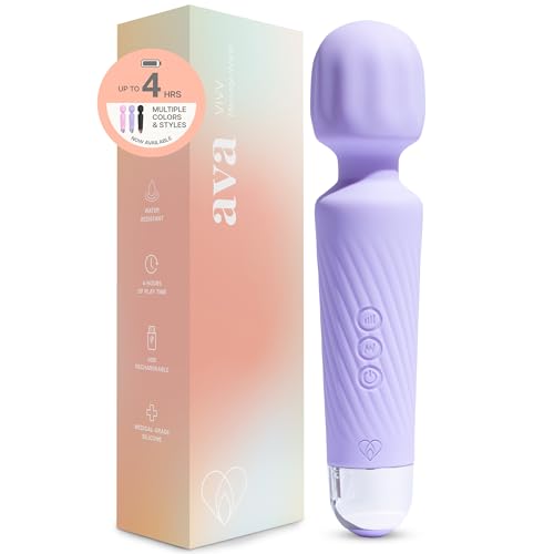 Ava Vibrator Sex Toys Battery Life 4 Hours | Water Resistant Body Safe Silicone | Clitoral Vibrators Couples Sex Toy with Multi Patterns & speeds Vibrator for Women - Purple