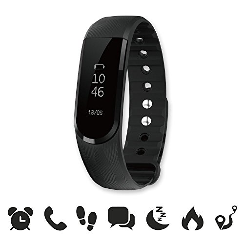 Endubro Unisex ID101 FITNESSTRACKER, Schwarz