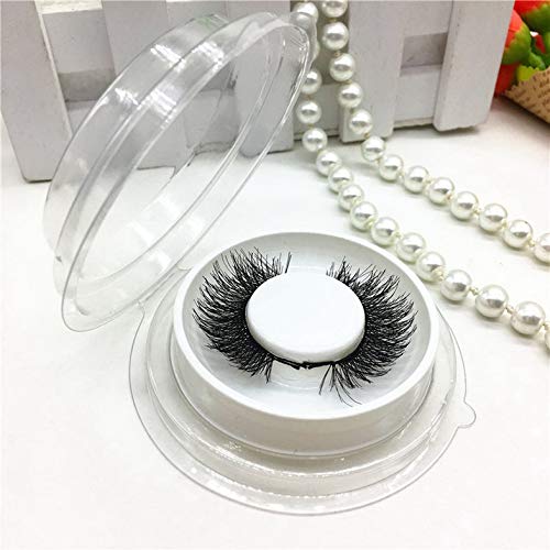 Preisvergleich Produktbild Set Magnetische Wimpern (4 Stück) - Magnetische Wimpern Kleberfrei Wiederverwendbare Falschmagnet-Wimpern Dicke Verlängerung Gefälschte Wimpern für Frauen Make-up - Schwarz A2