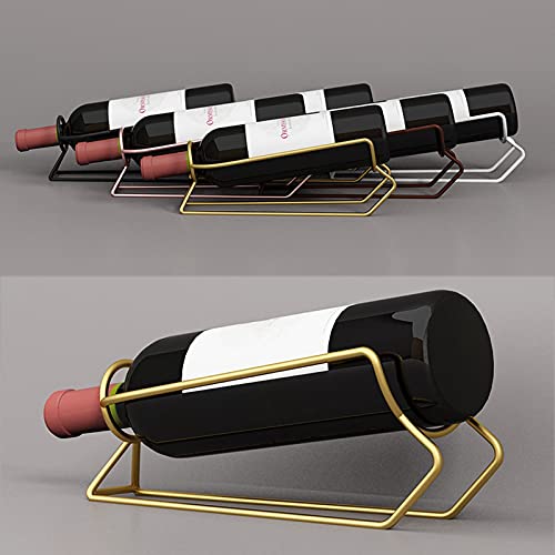 Soporte para 1 botella de vino acero inoxidable miniatura 4