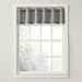 No. 918 Montego Casual Textured Kitchen Curtain Valance, 56" x 14", Nickel Gray