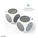 Atomi Power Cube 2-Pack – 3AC Outlets + 3 Smart USB Ports + 5-ft. Cable