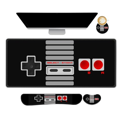 ARTSO Large Gaming Mouse Pad, Keyboard Wrist Rest Pad...