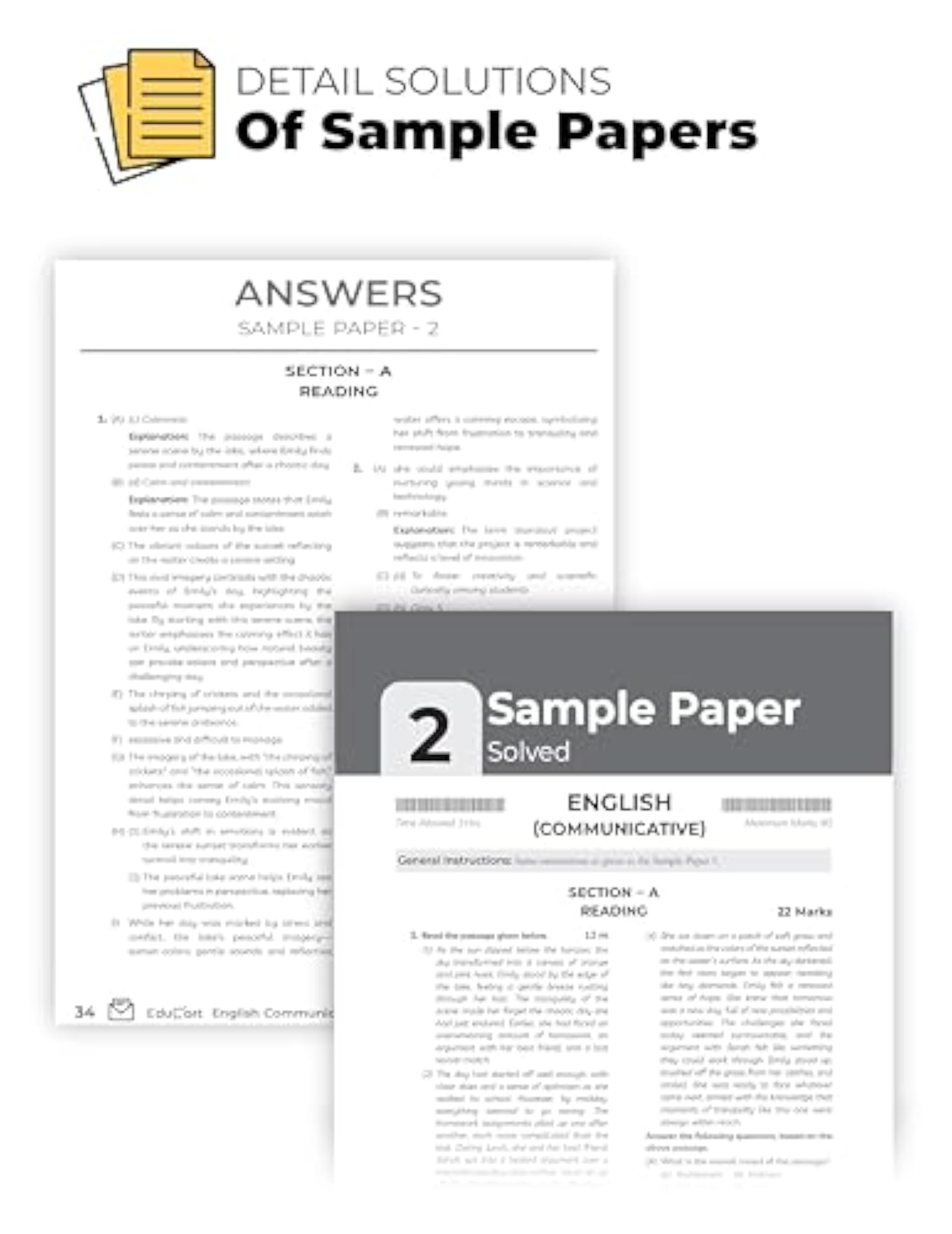 Educart CBSE English Communicative Class 10 Sample Paper 2024-25