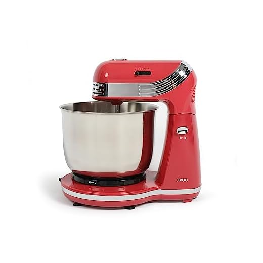 Livoo - Robot patissier DOP137G - 250W, 3L, 6 variation de vitesse, 2 outils inclus
