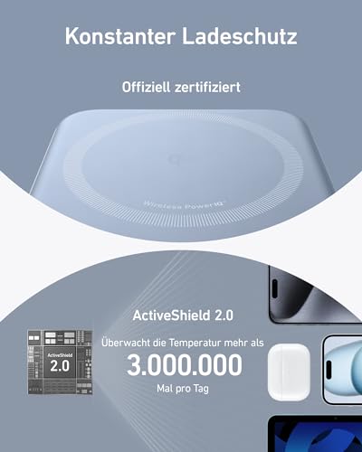 Anker MagGo magnetische Powerbank 10000mAh Qi2 15W mit Halterung – Ansicht 6