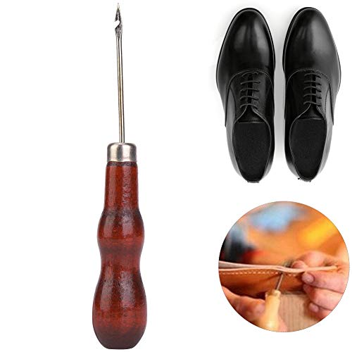 Miniatura 4 de Punzón De Gancho De Costura, 5 Piezas, Mango De Madera, Punzón, Perforador, Costura, Herramienta, Reparación De Zapatos, Costura De Cuero, Punzón De Ganchillo, Artesanía De Cuero, Herramienta De