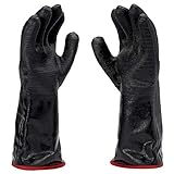 Heavy Duty Grill & Smoker Gloves - 14 Inch Extreme Heat Proof Gloves Can Handle Temperatures Up to...