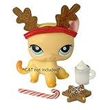 Littlest Pet Shop Accessories LPS Clothes Lot Reindeer CAT NOT INCLUDED