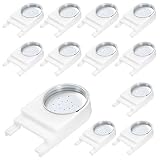 Dandat 12 Pack Plastic Bee Feeders for Hive Front Entrance Hive Feeders Bee Watering Station Bee Hiv